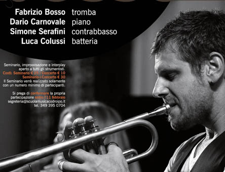 Seminario Fabrizio Bosso<br>Scuola di Musica città di Codroipo